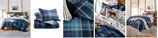 BASS OUTDOOR G.H Bass & Co. Heartland Plaid Cotton Flannel Reversible Comforter Set, Full/Queen 